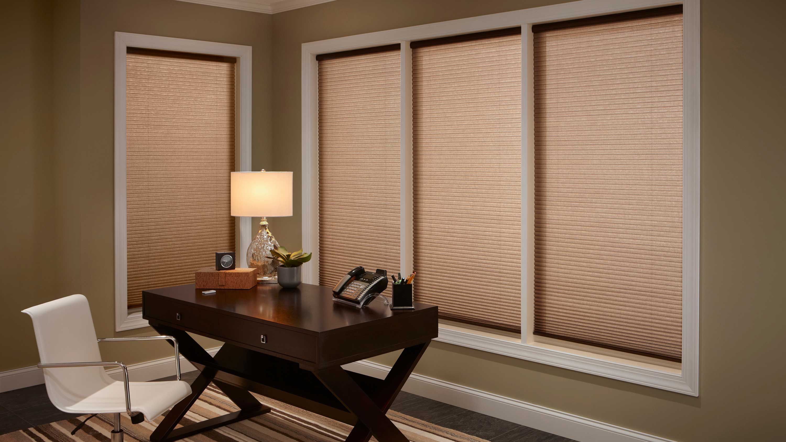 Home office, Lamp, Shading, Desk