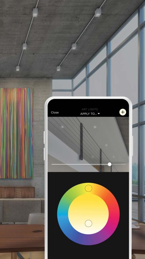 Savant Lighting Interface, Phone, Rainbow